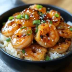20 Minute Honey Garlic Shrimp & Rice Bowl