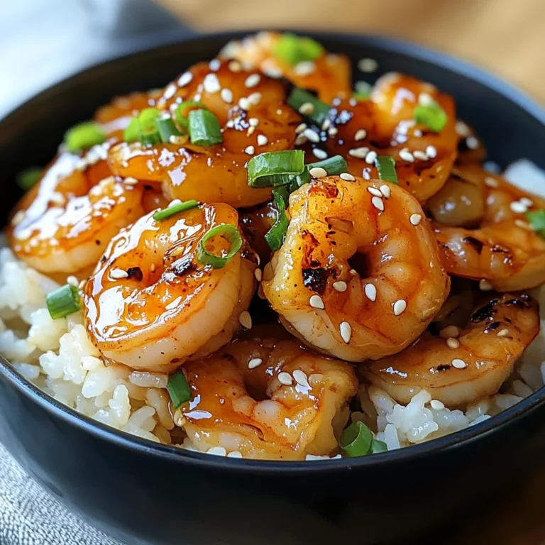 20 Minute Honey Garlic Shrimp & Rice Bowl