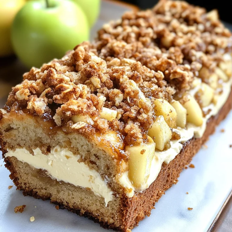 Apple Crisp Cheesecake Bread