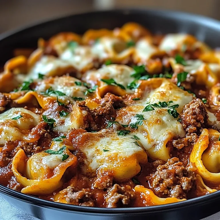 Beefy Tortellini Bake