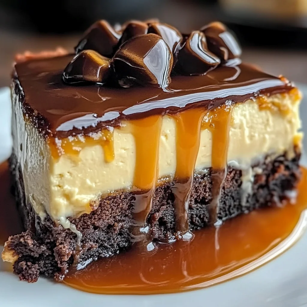 Caramel Brownie Cheesecake