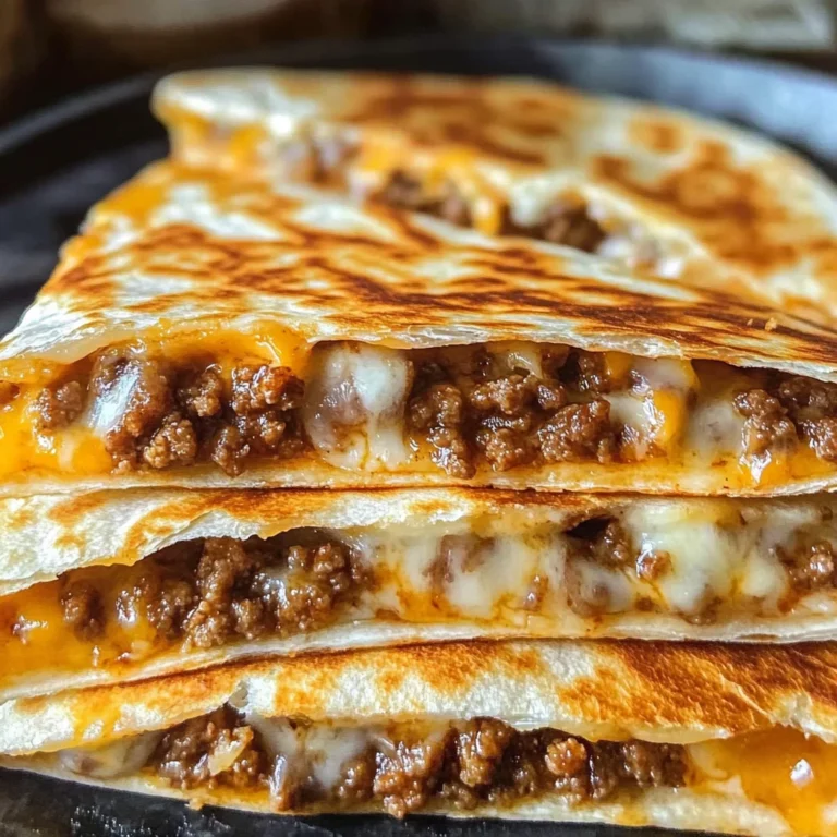 Cheesy Ground Beef Quesadillas Recipe is a must-try!