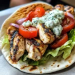 Chicken Pita Gyros with Tzatziki