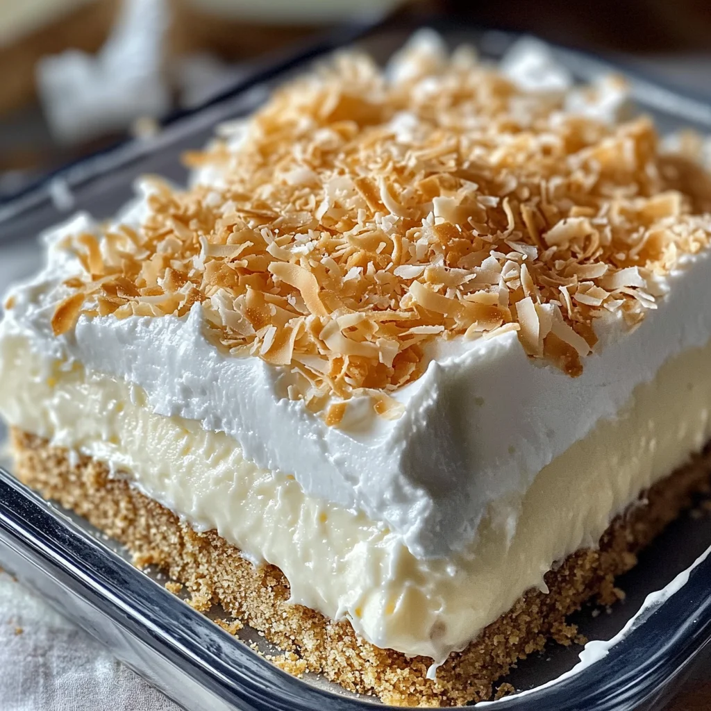 Coconut Cream Lush: A Creamy, No-Bake Dessert for Every Occasion