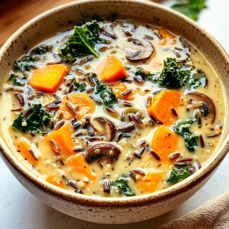 Cozy Autumn Wild Rice Soup