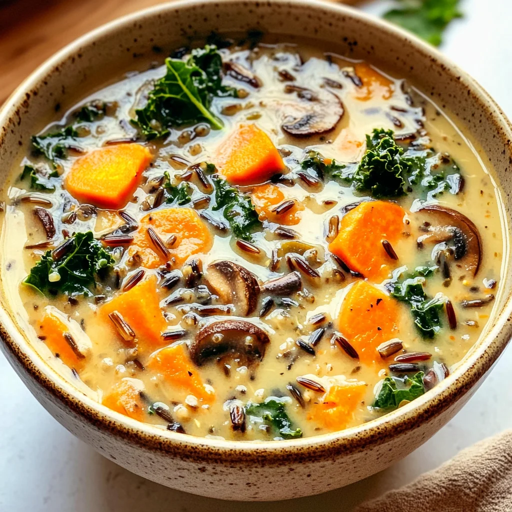 Cozy Autumn Wild Rice Soup