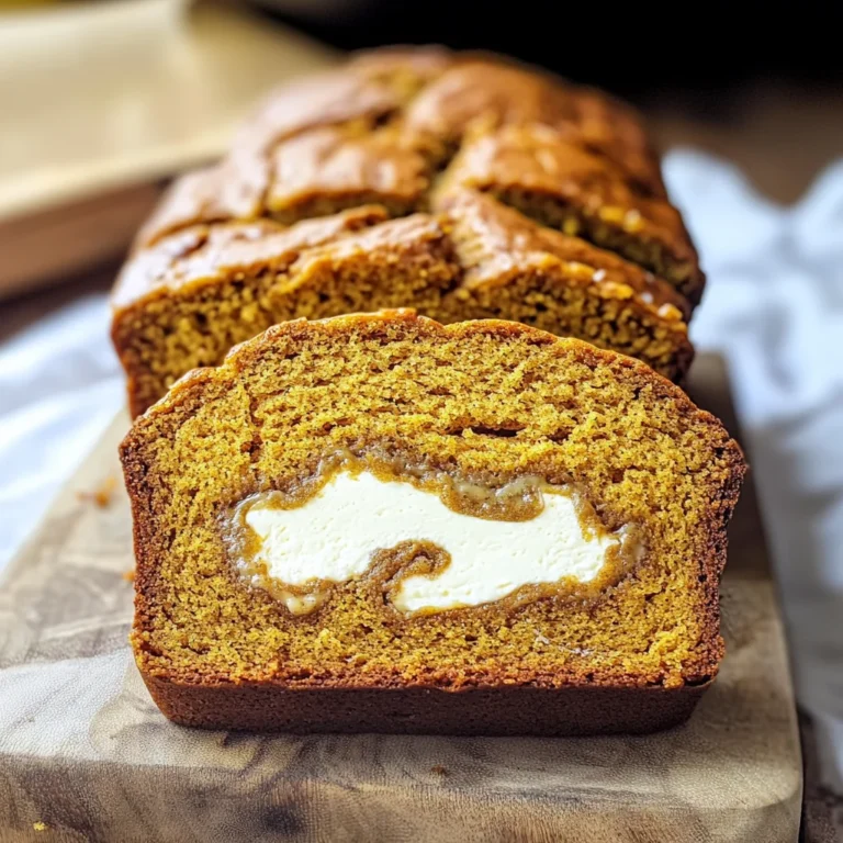 Cream Cheese-Filled Pumpkin Bread