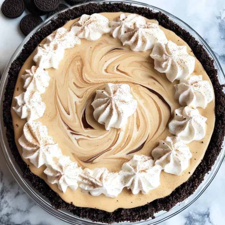 Creamy Coffee Pie Recipe (No Bake, 6 Ingredients)