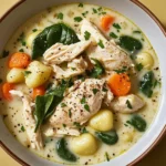 Creamy Crockpot Chicken Gnocchi Soup