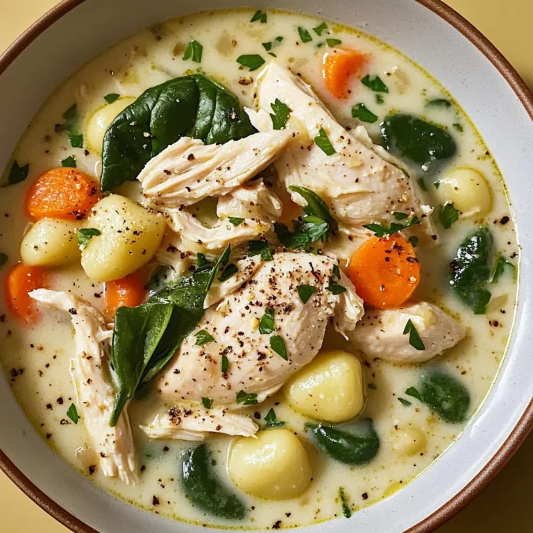 Creamy Crockpot Chicken Gnocchi Soup
