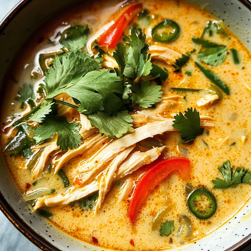 Easy Thai Coconut Chicken Soup