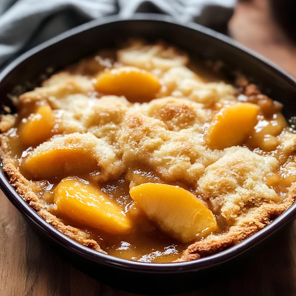 Fresh Peach Cobbler Recipe