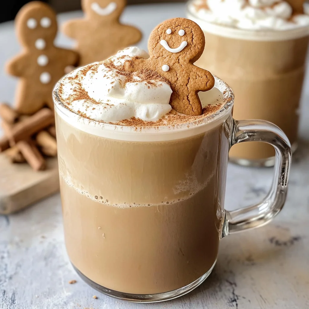 Homemade Gingerbread Latte
