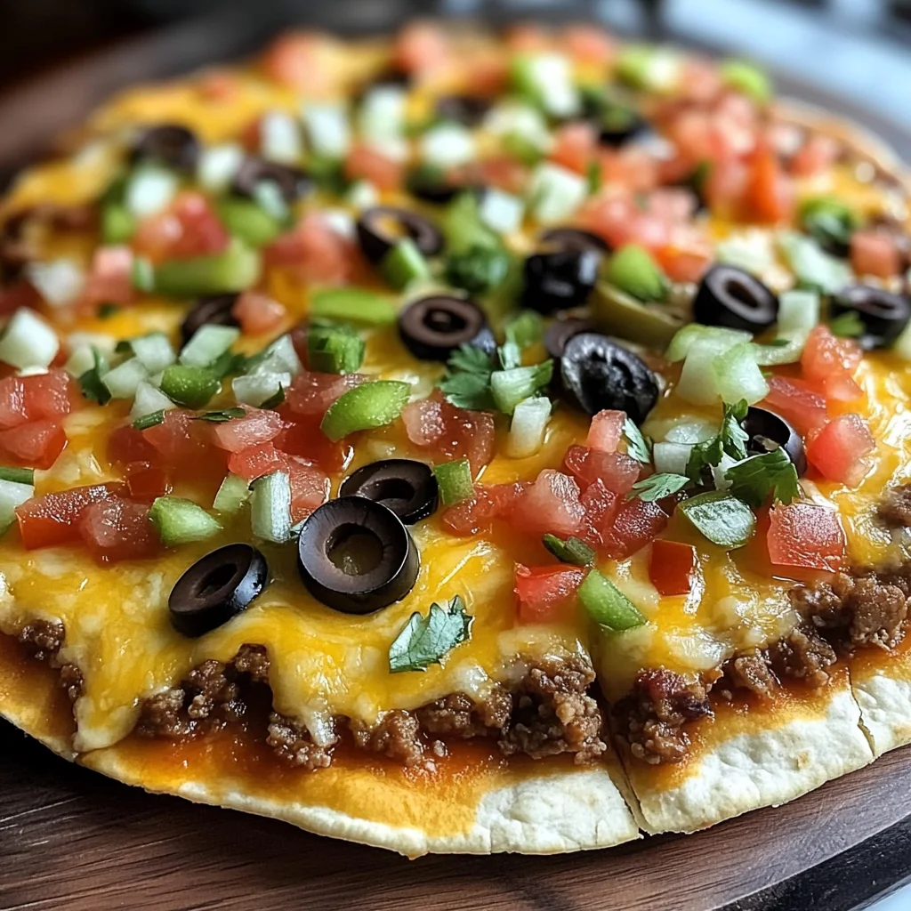 Homemade Mexican Pizza