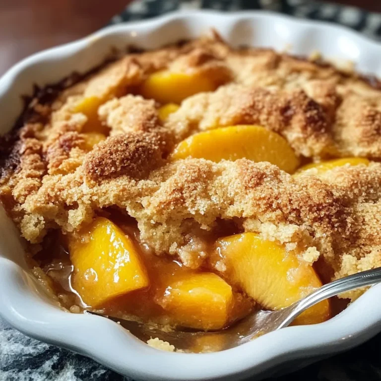 Homemade Peach Cobbler