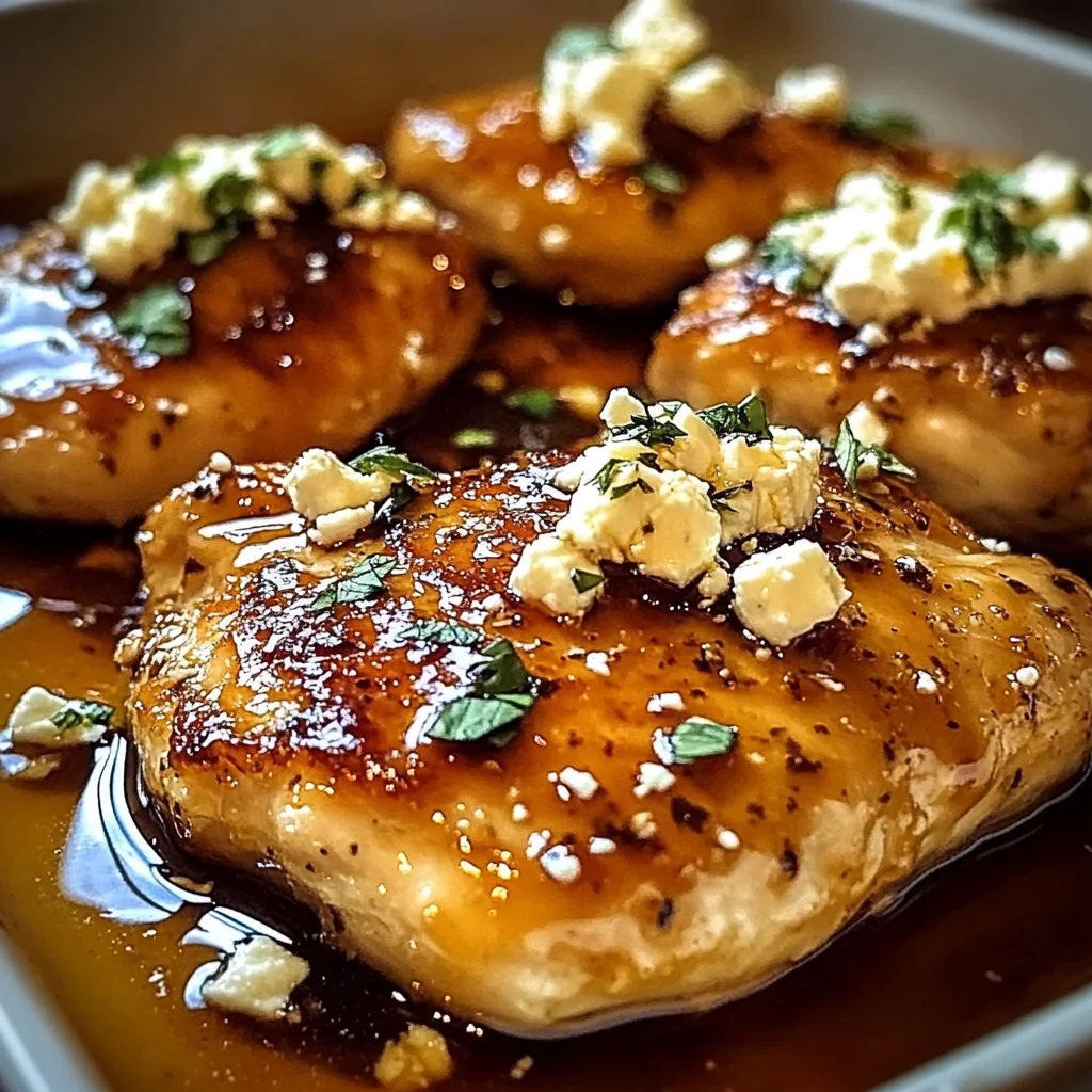 Hot Honey Feta Chicken Dish: A Deliciously Spicy and Savory Recipe
