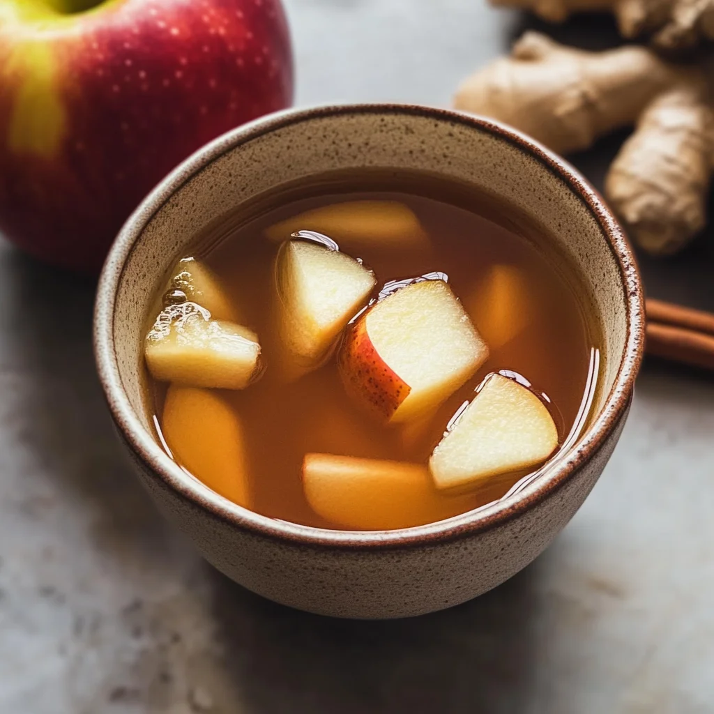 Korean Apple Tea with Ginger and Cinnamon (Saegwa Cha)