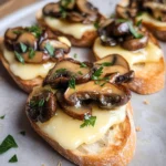 Mushroom & Brie Crostini