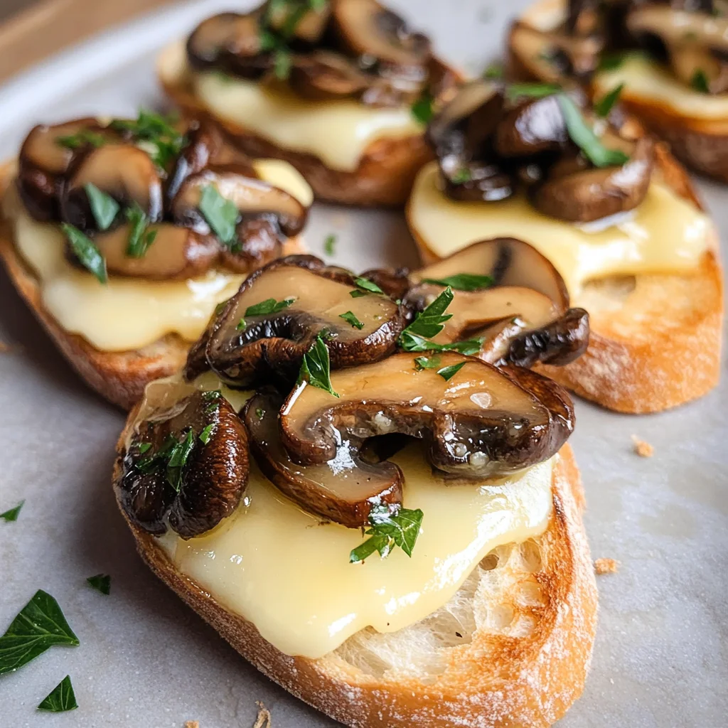 Mushroom & Brie Crostini