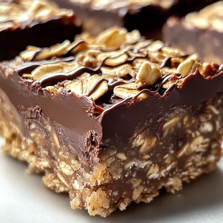 No Bake Chocolate Oatmeal Bars