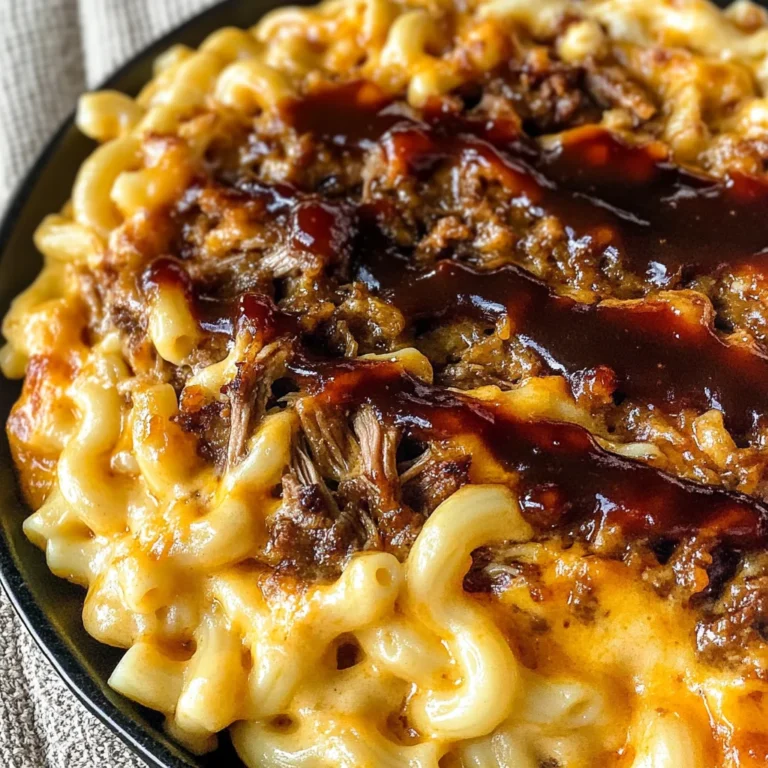 Pulled beef Mac and Cheese