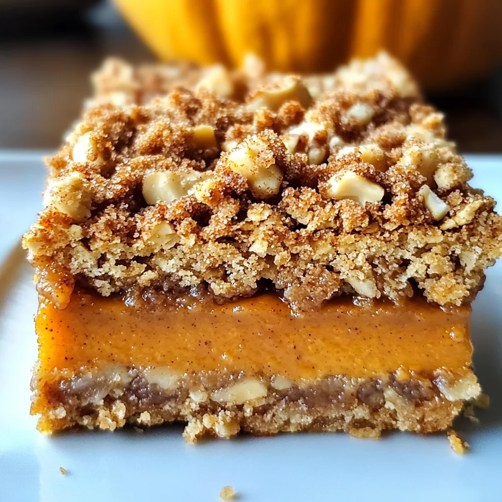 Pumpkin Pie Crumble Bars – Easy Fall Dessert Recipe