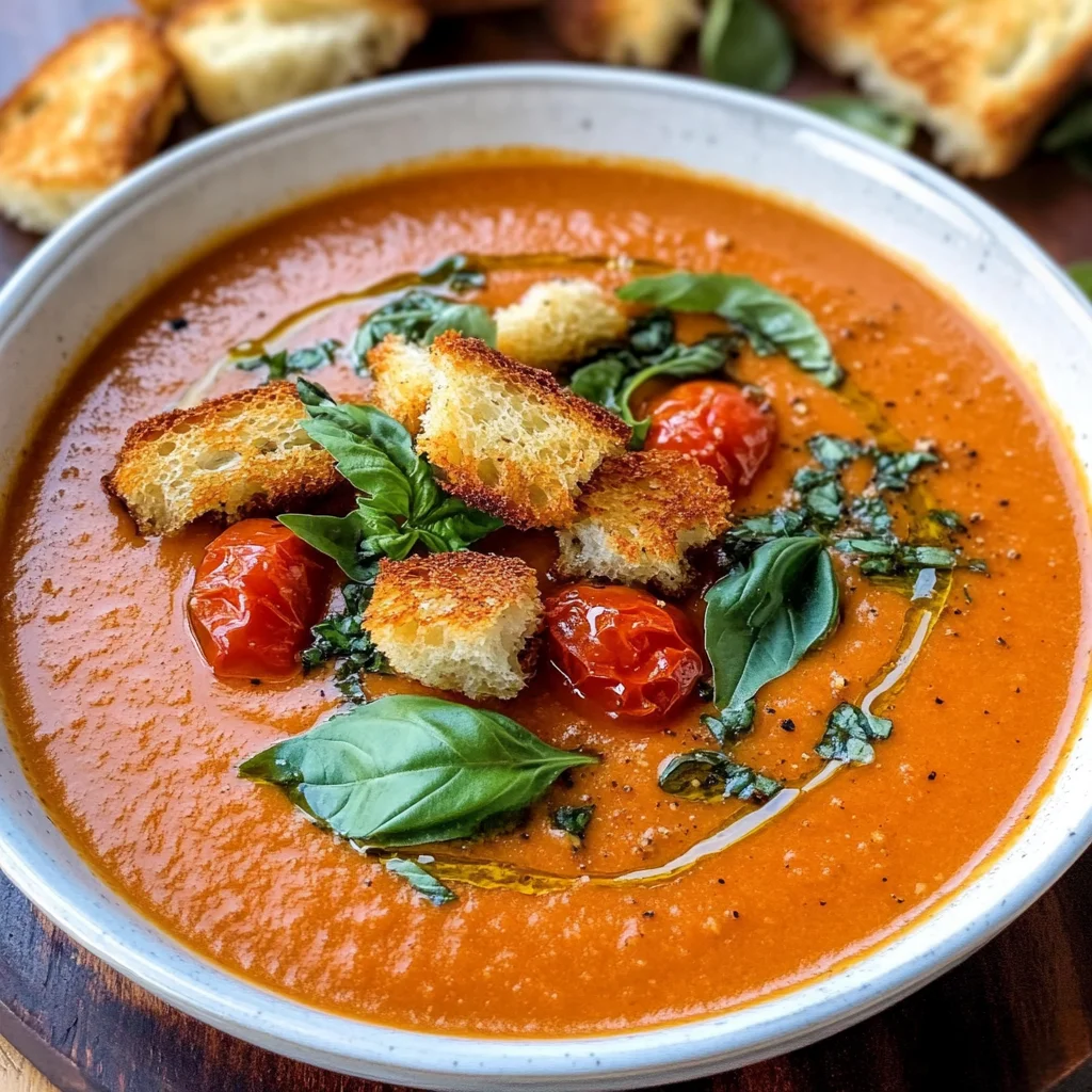 Roasted Tomato Basil Soup