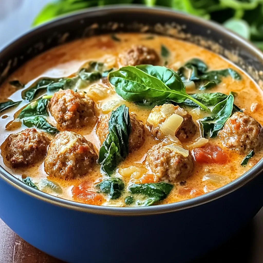 Savor the Comfort: Creamy Italian Meatball Soup to Warm Your Soul