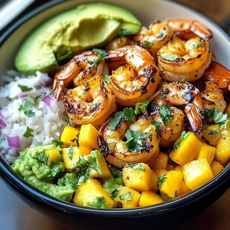 Shrimp Avocado Mango Bowls