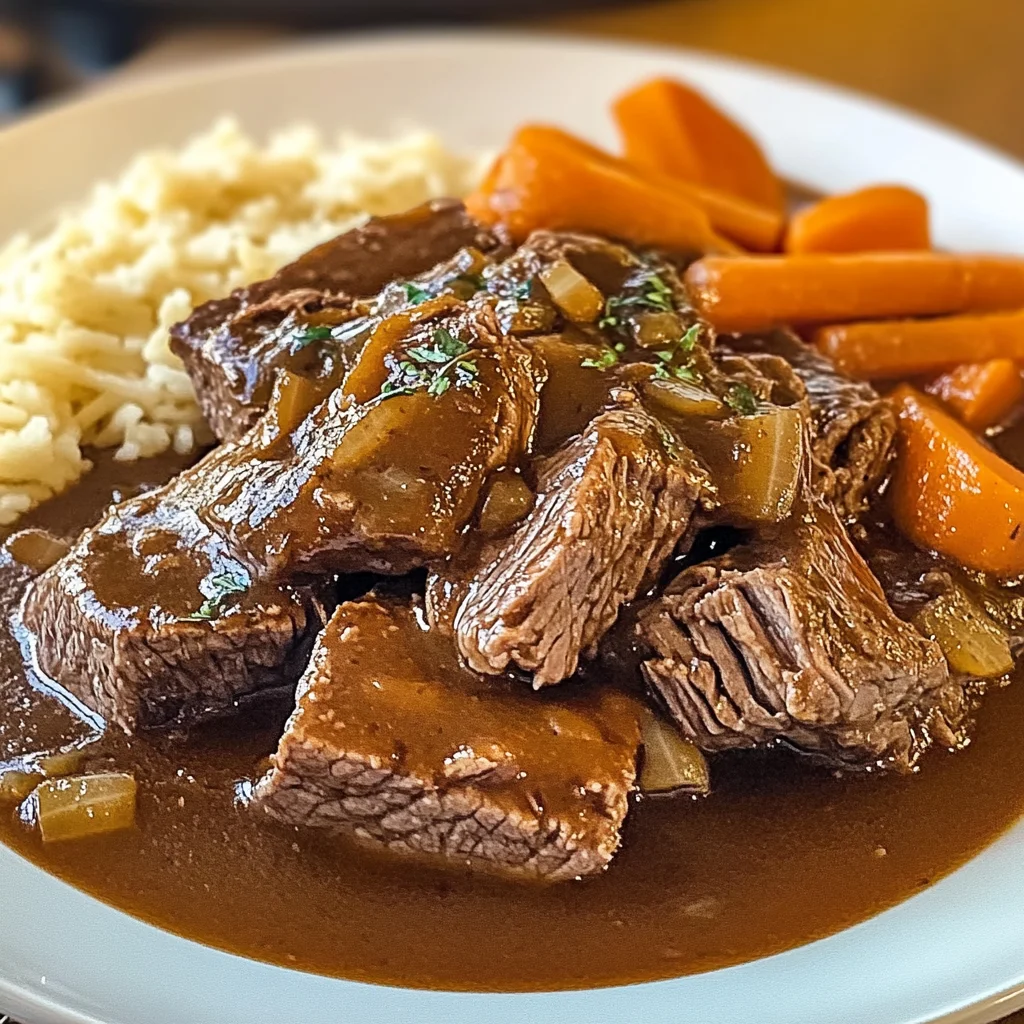 Slow Cooker Beef Manhattan