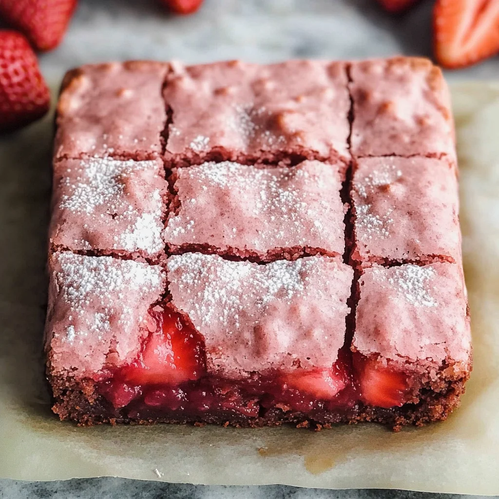 Strawberry Brownies
