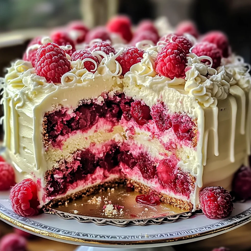 White Chocolate Raspberry Dream Cake : A Heavenly Dessert