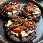Caprese Stuffed Portobello Mushrooms