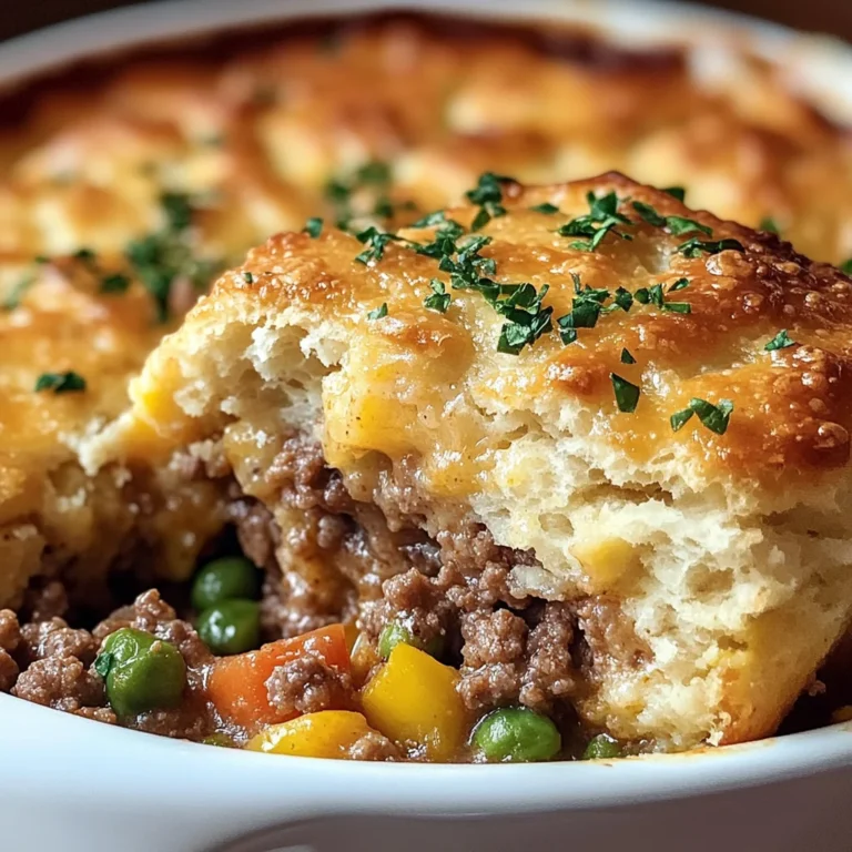 Cheddar Bay Ground Beef Cobbler