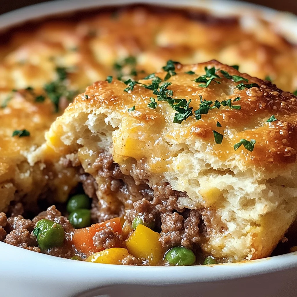 Cheddar Bay Ground Beef Cobbler
