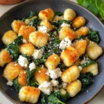 Crispy Gnocchi With Spinach And Feta