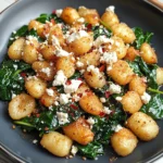 Crispy Gnocchi With Spinach And Feta
