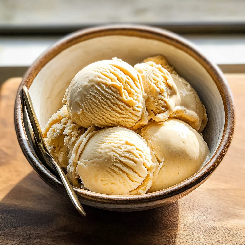 Homemade Maple Ice Cream
