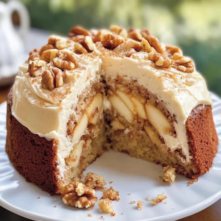 Irresistible Fresh Apple Cake with Dreamy Cream Cheese Frosting
