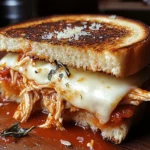 Lazy Chicken Parmesan Grilled Cheese