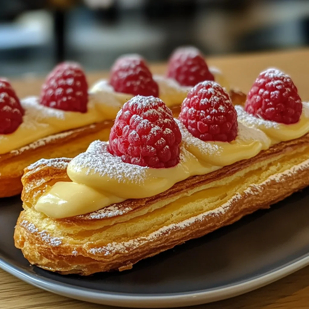 Lemon Raspberry Eclairs