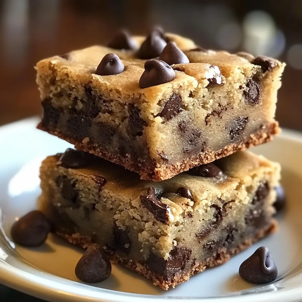 Melt-in-Your-Mouth Chocolate Chip Cookie Bars