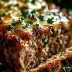 Melt-in-Your-Mouth Garlic Parmesan Chicken Meatloaf