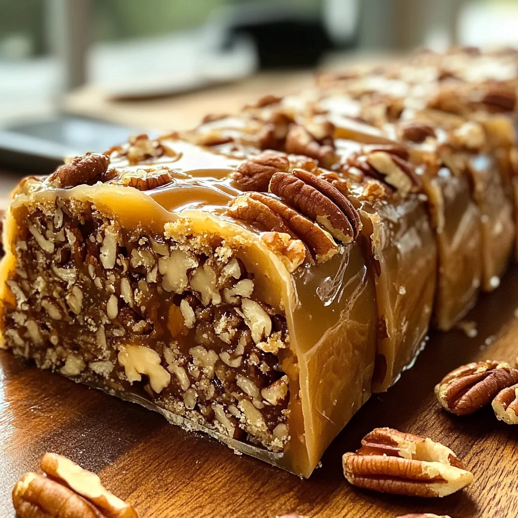 Nana’s 3-Ingredient Pecan Log