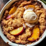 Old School Easy Brown Sugar Peach Cobbler