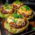 Oven-Baked Cabbage Burgers