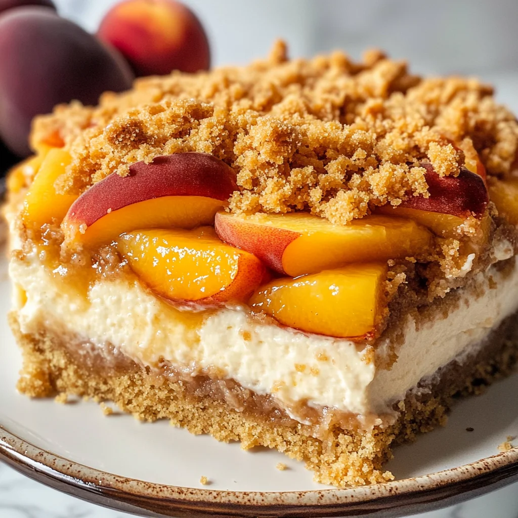 Peach Cobbler Cheesecake