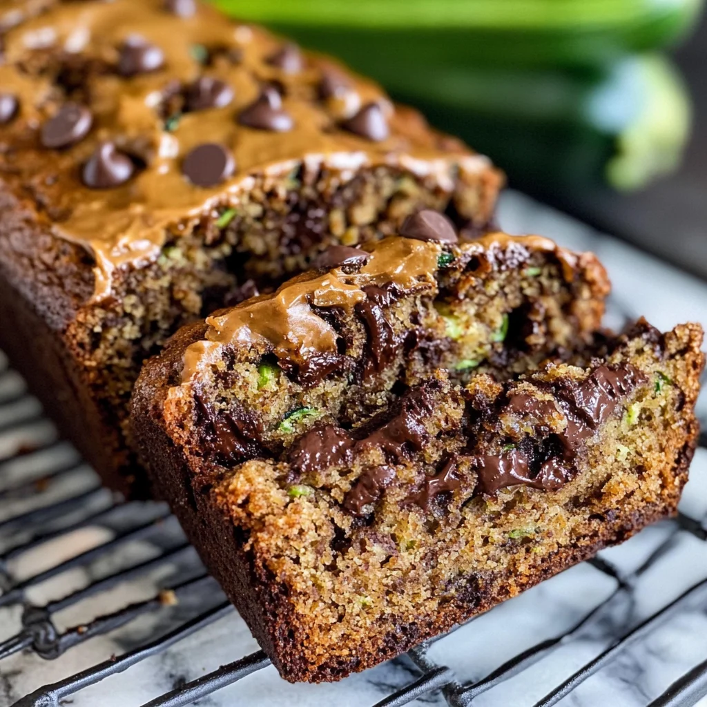 Peanut Butter Chocolate Chip Zucchini Bread
