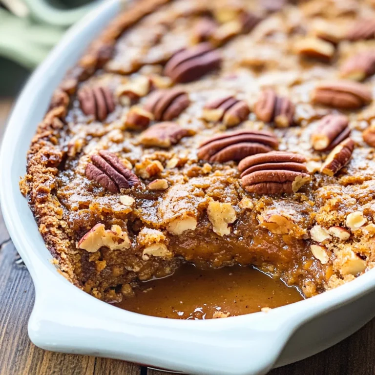 Pumpkin Pecan Cobbler