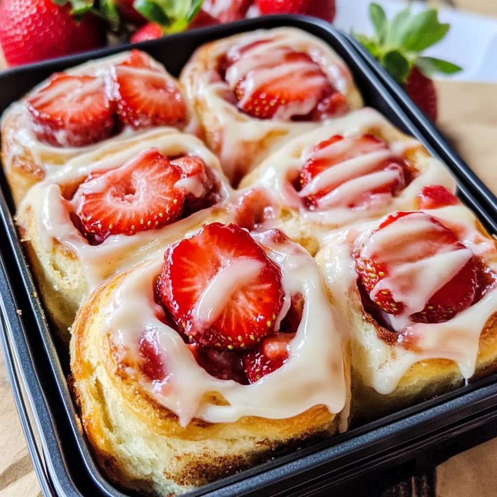 Strawberry Cheesecake Cinnabon Rolls Recipe